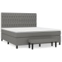 Cama box spring con colchón tela gris oscuro 180x200 cm de vidaXL, Camas y somieres - Ref: Foro24-3136854, Precio: 706,99 €, ...