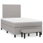 Cama box spring con colchón tela gris claro 120x200 cm de vidaXL, Camas y somieres - Ref: Foro24-3136421, Precio: 465,60 €, D...