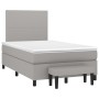 Cama box spring con colchón tela gris claro 120x200 cm de vidaXL, Camas y somieres - Ref: Foro24-3136421, Precio: 465,60 €, D...