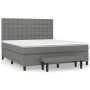 Cama box spring con colchón tela gris oscuro 180x200 cm de vidaXL, Camas y somieres - Ref: Foro24-3136934, Precio: 650,27 €, ...