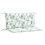 Garden bench cushions 2 units, leaf print fabric, 100x50x7 cm by vidaXL, Cushions for chairs and sofas - Ref: Foro24-361674, ...