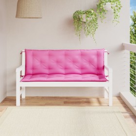 Gartenbankkissen 2 Stück rosa Stoff 150x50x7 cm von vidaXL, Kissen für Stühle und Sofas - Ref: Foro24-361714, Preis: 53,99 €,...