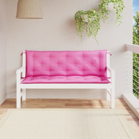 Gartenbankkissen 2 Stück rosa Stoff 150x50x7 cm von vidaXL, Kissen für Stühle und Sofas - Ref: Foro24-361714, Preis: 54,35 €,...