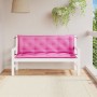 Gartenbankkissen 2 Stück rosa Stoff 150x50x7 cm von vidaXL, Kissen für Stühle und Sofas - Ref: Foro24-361714, Preis: 54,35 €,...