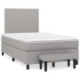 Cama box spring con colchón tela gris claro 120x200 cm de vidaXL, Camas y somieres - Ref: Foro24-3136501, Precio: 452,18 €, D...