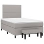 Cama box spring con colchón tela gris claro 120x200 cm de vidaXL, Camas y somieres - Ref: Foro24-3136501, Precio: 452,18 €, D...