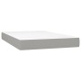 Cama box spring con colchón tela gris claro 120x200 cm de vidaXL, Camas y somieres - Ref: Foro24-3136501, Precio: 452,18 €, D...