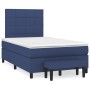 Box spring bed with blue fabric mattress 120x200 cm by vidaXL, Beds and slatted bases - Ref: Foro24-3136587, Price: 465,08 €,...