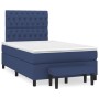 Box spring bed with blue fabric mattress 120x200 cm by vidaXL, Beds and slatted bases - Ref: Foro24-3136827, Price: 491,99 €,...