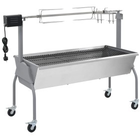 Grillrost mit Spieß und Elektromotor von vidaXL, Grillen - Ref: Foro24-40236, Preis: 360,99 €, Rabatt: %