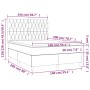 Boxspringbett mit Matratze und dunkelgrauem LED-Samt 140x200 cm von vidaXL, Betten und Lattenroste - Ref: Foro24-3136306, Pre...