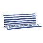 Cojines banco jardín 2 uds tela a rayas azul blanco 150x50x7 cm de vidaXL, Cojines para sillas y sofás - Ref: Foro24-361709, ...