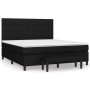 Box spring bed with black fabric mattress 160x200 cm by vidaXL, Beds and slatted bases - Ref: Foro24-3136607, Price: 640,04 €...