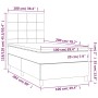 Cama box spring colchón y LED terciopelo rosa 100x200 cm de vidaXL, Camas y somieres - Ref: Foro24-3136112, Precio: 366,61 €,...