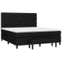 Cama box spring con colchón tela negro 160x200 cm de vidaXL, Camas y somieres - Ref: Foro24-3136847, Precio: 634,49 €, Descue...