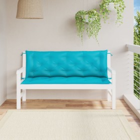 Garden bench cushions 2 pcs turquoise fabric 150x50x7 cm by vidaXL, Cushions for chairs and sofas - Ref: Foro24-361715, Price...