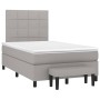 Box spring bed with light gray fabric mattress 120x200 cm by vidaXL, Beds and slatted bases - Ref: Foro24-3136581, Price: 449...