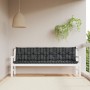 Garden bench cushions 2 pcs black checkered fabric 200x50x7cm by vidaXL, Cushions for chairs and sofas - Ref: Foro24-361748, ...