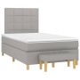 Cama box spring con colchón tela gris claro 120x200 cm de vidaXL, Camas y somieres - Ref: Foro24-3137141, Precio: 448,99 €, D...