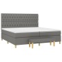 Cama box spring con colchón tela gris oscuro 200x200 cm de vidaXL, Camas y somieres - Ref: Foro24-3137422, Precio: 728,48 €, ...