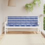 Garden bench cushions 2 pcs blue and white striped Oxford fabric by vidaXL, Cushions for chairs and sofas - Ref: Foro24-36172...