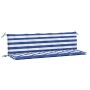 Garden bench cushions 2 pcs blue and white striped Oxford fabric by vidaXL, Cushions for chairs and sofas - Ref: Foro24-36172...