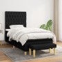 Cama box spring con colchón tela negro 100x200 cm de vidaXL, Camas y somieres - Ref: Foro24-3137375, Precio: 403,11 €, Descue...