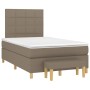 Cama box spring con colchón tela gris taupe 120x200 cm de vidaXL, Camas y somieres - Ref: Foro24-3137145, Precio: 481,81 €, D...