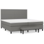 Cama box spring con colchón tela gris oscuro 200x200 cm de vidaXL, Camas y somieres - Ref: Foro24-3136462, Precio: 751,28 €, ...