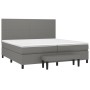 Cama box spring con colchón tela gris oscuro 200x200 cm de vidaXL, Camas y somieres - Ref: Foro24-3136462, Precio: 751,28 €, ...