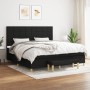 Box spring bed with black fabric mattress 200x200 cm by vidaXL, Beds and slatted bases - Ref: Foro24-3137183, Price: 738,37 €...