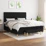 Cama box spring con colchón tela negro 160x200 cm de vidaXL, Camas y somieres - Ref: Foro24-3137407, Precio: 625,04 €, Descue...