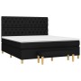 Cama box spring con colchón tela negro 160x200 cm de vidaXL, Camas y somieres - Ref: Foro24-3137407, Precio: 625,04 €, Descue...