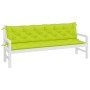 Garden bench cushions 2 pcs bright green 200x50x7 cm by vidaXL, Cushions for chairs and sofas - Ref: Foro24-315051, Price: 48...