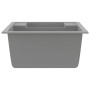 Double bowl kitchen sink with overflow in gray granite by vidaXL, Sinks - Ref: Foro24-147086, Price: 132,23 €, Discount: %