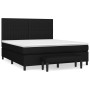 Cama box spring con colchón tela negro 180x200 cm de vidaXL, Camas y somieres - Ref: Foro24-3136775, Precio: 668,68 €, Descue...