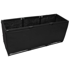 Aufbewahrungsbox aus schwarzem Stoff, 105 x 34,5 x 45 cm von vidaXL, Aufbewahrungskisten - Ref: Foro24-343148, Preis: 14,73 €...