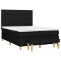 Box spring bed with black fabric mattress 140x200 cm by vidaXL, Beds and slatted bases - Ref: Foro24-3137159, Price: 563,50 €...