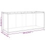 Graue Stoff-Aufbewahrungsbox 105x34,5x45 cm von vidaXL, Aufbewahrungskisten - Ref: Foro24-343149, Preis: 22,12 €, Rabatt: %