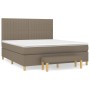 Box spring bed with taupe gray fabric mattress 180x200 cm by vidaXL, Beds and slatted bases - Ref: Foro24-3137337, Price: 695...