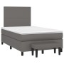 Cama box spring con colchón cuero sintético gris 120x200 cm de vidaXL, Camas y somieres - Ref: Foro24-3137537, Precio: 488,62...