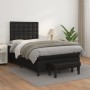 Box spring bed with black synthetic leather mattress 120x200 cm by vidaXL, Beds and slatted bases - Ref: Foro24-3137653, Pric...