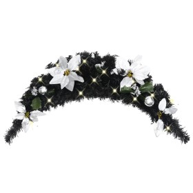 Christmas arch with black LED lights 90 cm PVC by vidaXL, Christmas lights - Ref: Foro24-320981, Price: 30,99 €, Discount: %