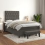 Cama box spring con colchón terciopelo gris oscuro 120x200 cm de vidaXL, Camas y somieres - Ref: Foro24-3138014, Precio: 443,...