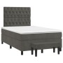 Cama box spring con colchón terciopelo gris oscuro 120x200 cm de vidaXL, Camas y somieres - Ref: Foro24-3138014, Precio: 455,...