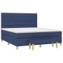 Cama box spring con colchón tela azul 180x200 cm de vidaXL, Camas y somieres - Ref: Foro24-3137419, Precio: 665,99 €, Descuen...