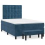 Cama box spring con colchón terciopelo azul oscuro 120x200 cm de vidaXL, Camas y somieres - Ref: Foro24-3138077, Precio: 469,...