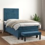 Cama box spring con colchón terciopelo azul oscuro 80x200 cm de vidaXL, Camas y somieres - Ref: Foro24-3137693, Precio: 337,7...