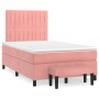 Box spring bed with pink velvet mattress 120x200 cm by vidaXL, Beds and slatted bases - Ref: Foro24-3137958, Price: 480,10 €,...