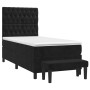 Cama box spring con colchón terciopelo negro 80x200 cm de vidaXL, Camas y somieres - Ref: Foro24-3137991, Precio: 355,18 €, D...